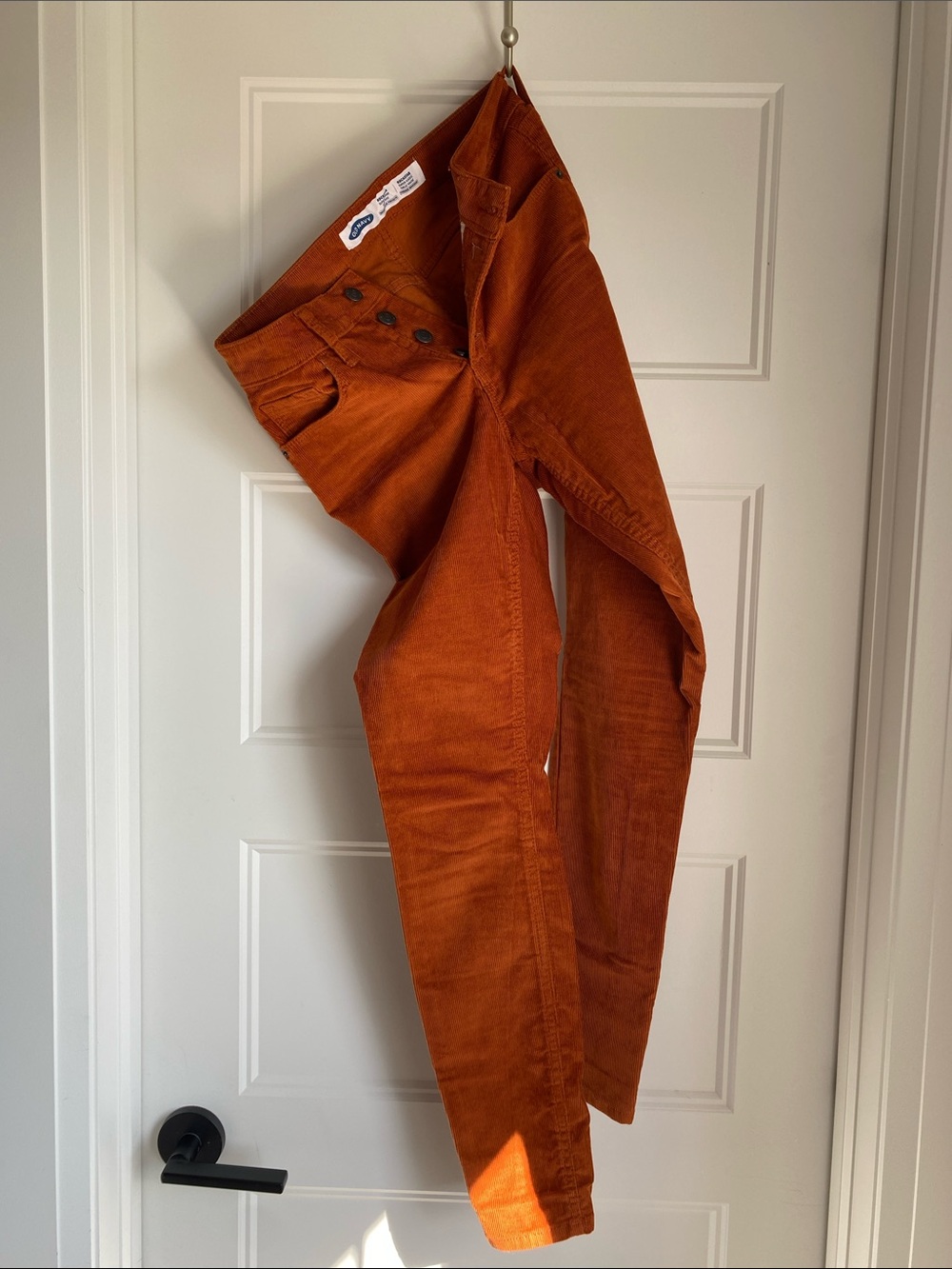 Old Navy Women’s Rockstar Super Skinny High Rise Rust Orange Jeans